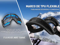 Gafas de esquí Kapvoe Nuevas Doble Capa Anti-Niebla para Snowboarding Material Superior Deportes al Aire Libre Esquí - details 4