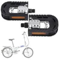 1 par de pedales de aluminio universales antideslizantes anchos, pedales de bicicleta de carretera ligeros y plegables - details 3