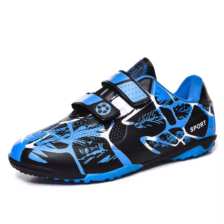 Zapatos deportivos de tacón alto para niños y niñas, calzado de fútbol para interiores y exteriores, b6d - 1