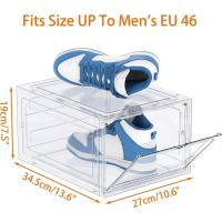 Cajas de Zapatos de Plástico Transparente 12 Cajas de Almacenamiento Apilables para Mujeres/Hombres - details 2