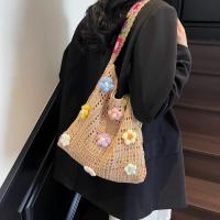Bolso de hombro tejido bohemio, estilo étnico, gran capacidad, bandolera de ganchillo bohemio, estilo perezoso, bolso tejido informal calado - details 6