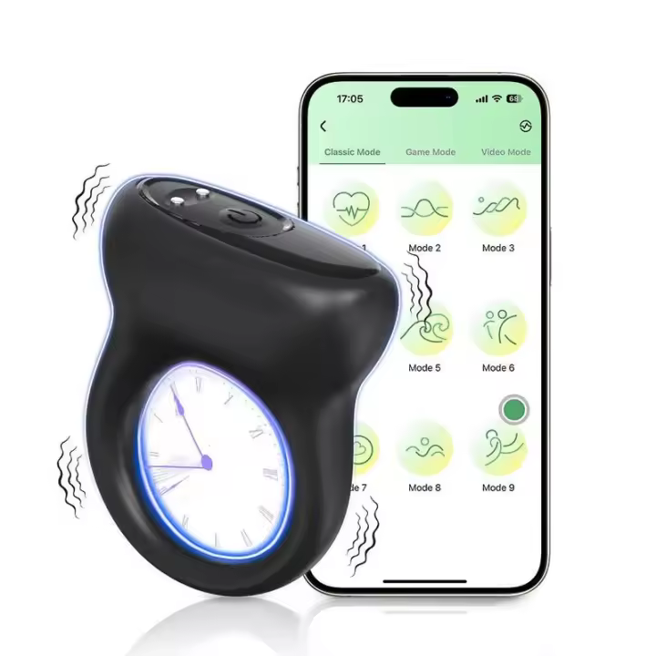 Anillo vibrador Leten con control por aplicación para hombres, retrasa la eyaculación, anillo de alargamiento, masturbador, juguetes sexuales para adultos. - 1