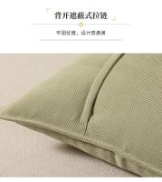 Funda de Almohada de Chenille a Rayas Delgada Diseño de Lujo de Encaje - details 5