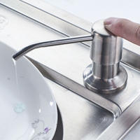 Dispensador de Jabón de Cocina M34027A, Dispensador de Detergente para Fregadero, Recarga Superior, 500 ML, Acabado Cepillado. - details 10