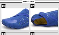 Zapatos de agua descalzos transpirables para niños, zapatillas acuáticas antideslizantes para nadar, deportes acuáticos del mar, Arrecife, playa, Verano - details 1
