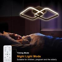 50W Plafon LED Techo Regulable, Lampara Techo con Mando a Distancia 3000K-6500K 59cm, Moderno Lamparas de Techo Salon Cuadrado para Dormitorio Salon Baño Cocina Comedor Pasillo - details 93