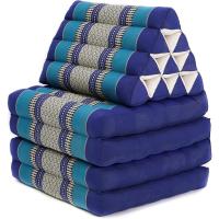 Cómodo Colchón De Suelo con Cojín De Lectura, Futón Japonés, Cama Plegable O Esterilla De Masaje Tailandés, 170 x 53 cm, Azul Claro - details 140