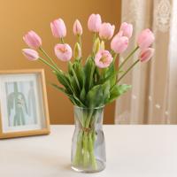 Ramo de tulipanes de silicona, flor Artificial de tacto Real, romántica, alta calidad, 5 cabezas - details 5