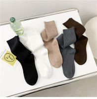 Nuevas medias de mujer tendencias de primavera estilo pijo Casual calcetines hasta la rodilla calcetines largos de Color sólido de alta calidad cómodos - details 3