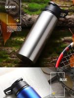 Botella de agua portátil de acero inoxidable para bicicleta, hervidor de viaje para deportes al aire libre, recto, 1-15 Uds. - details 5