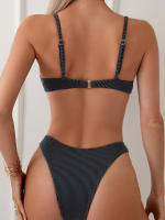 Conjunto de Bikini de Dos Piezas Negro Traje de Baño Sexy para Mujeres Estilo Biquini Brasileño - details 17