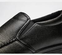 Zapatos de Cuero Genuino para Hombre Mocasines Suaves y Cómodos Calzado Plano Casual - details 19