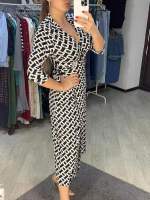 Vestido de noche Vintage para mujer, traje largo ajustado, estampado Y2K, informal, para fiesta y playa, Verano - details 49