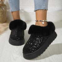 Botines de mujer de felpa cortos de moda con punta redonda Gran venta 2024 - details 9