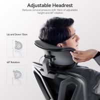 P5 Silla de Oficina ergonómica con Soporte Lumbar Ajustable, cojín elástico Transpirable, reposabrazos Ajustables y reposacabezas, Reposapiés Integrado, Negro - details 3