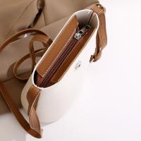 Bandolera de cuero de PU exquisita a la moda, bolso cruzado informal con cremallera para mujer, bolso de mano Simple de gran capacidad, uso diario - details 18