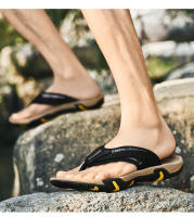 Sandalias de Cuero de Vaca para Hombres Zapatos de Playa de Tamaño Grande con Antideslizante y Resistente al Desgaste Ropa Exterior Diaria - details 20