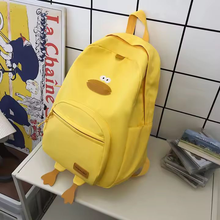 Mochila Escolar De Dibujos Animados, Pato, Ocio, Estilo Campus, Escuela Primaria Y Secundaria - 1