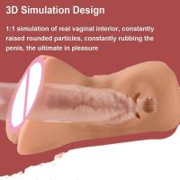 Leten-vagina Artificial realista 3D para hombre, juguetes sexuales de silicona, producto para adultos, masturbadores masculinos, taza, Juguetes sexuales - details 3