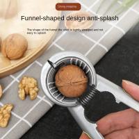 Herramienta de cocina Clip de nogal en forma de embudo Clip de tuerca de doble boca Desgranadora de cascanueces Pinza de sujeción Alicates Pinzas de nogal Herramienta de apertura - details 2