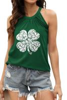Camiseta sin mangas plisada con tirantes para mujer, moda 2024 - details 33