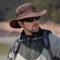 Sombrero de pescador de malla de nailon informal, gorra de senderismo portátil con protección UV de secado rápido, sombrero de cubo plegable suave impermeable para hombre y mujer - details 18