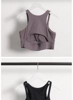 Camisola de compresión para entrenamiento de gimnasia para mujer, sujetador deportivo Sexy con tirantes cruzados para Fitness y Yoga con almohadilla extraíble, novedad de 2024 - details 19