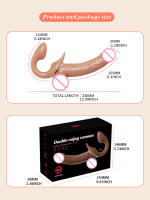 Vibrador Telescópico Doble Cabeza Dispositivo de Placer Sensual para Mujeres - details 16