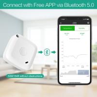 ORIA-termómetro inalámbrico para interiores y exteriores, Sensor higrómetro, registrador de datos Digital C/F, Bluetooth, medidor de temperatura y humedad, alarma - details 0