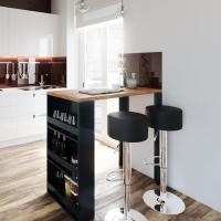 Mesa de Bar, Roble/Antracita, 57 x 117 cm - details 4