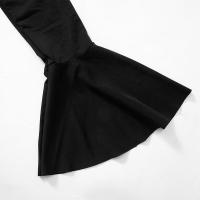 Vestido D24DS372 para mujer con volantes, cuello puntiagudo, tirantes y mangas acampanadas - details 21