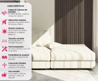 Panel de Pared Aislante de Sonido 2pcs Aparente Madera Gris de Oak Muebles y Organización - details 5