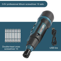 Destornillador eléctrico pequeño con batería de litio, minitornillo de desmontaje, iluminación de linterna, 3,6 V, 2nm - details 1