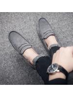 Mocasines hombre cabeza redonda de soja zapatos de los hombres perezosos zapatos de los hombres un pie estribos suave fondo de conducción de los hombres modelos casuales zapatos de cuero. - details 3