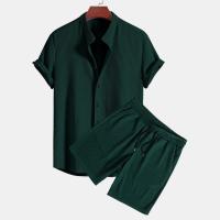 Conjunto de dos piezas para hombre Casual Suelto Multicolor Ropa de playa Conjunto de manga corta Shorts Conjunto de dos piezas - details 3