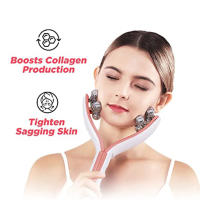 Rodillo de Levantamiento Facial Herramienta de Belleza para Hombres Mujeres y Niñas Massajeador de Escultura Facial Regalo para Novia Tipo de Piel Todo Tipo de Piel con Batería Producto Peludo - details 2