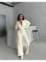 2025 Conjunto de dos piezas de primavera y otoño para mujer Chaqueta holgada informal con cremallera Moda versátil - details 13