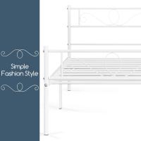 Cama Individual Hierro Cama Metálica para colchón de 90 x 190cm Cama Industrial Estructura Metal - details 24