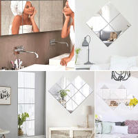 Pegatinas de Espejo Flexible Autoadhesivas 8/12pcs Decoración de Pared 3D para Hogar Dormitorio - details 5