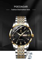 Reloj de Pulsera de Cuarzo de Marca Superior Automático Cierre Oculto de Botón Prensible - details 0