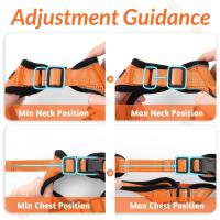 Arnés y correa para gatos para caminar, arneses de chaleco ajustables suaves a prueba de escapes para gatos, chaqueta con tiras reflectantes transpirables de fácil control, - details 6