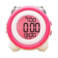 Bonito reloj despertador con luz nocturna, atenuación continua, Led, Digital, Control de programa inteligente para niños y niñas - details 2