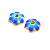 Tapetes de Flores de Brasso Dorado 18K 30PCS Accesorios de Joyería DIY de Alta Calidad - details 31