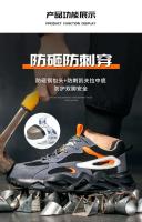 Zapatos de seguridad para hombre con cierre de aislamiento, zapatillas ligeras indestructibles, resistentes a los golpes, punta de acero, 6KV - details 15