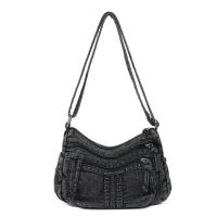 Bolso bandolera de mezclilla retro para mujer, bolso de lona vintage con cremallera de alta capacidad, ropa casual - details 11