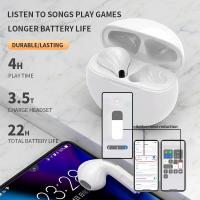 Pro6 True Wireless Earbuds Bluetooth Earphone Touch Control with Mic Waterproof TWS Stereo Headphone Headset Sport - details 1