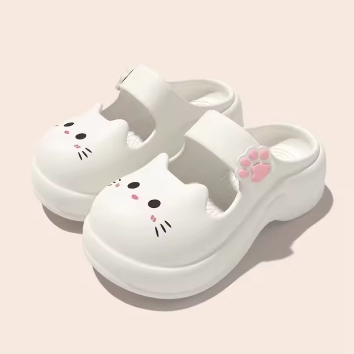 Kapibara agujero zapatos de las mujeres nuevo verano desgaste Mary Jane sandalias de playa bolsa cabeza media zapatillas - 1