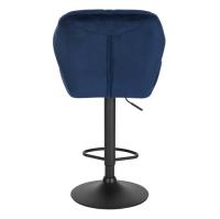Silla de Bar de Terciopelo Ajustable con Vólante Base de Pie de Acero con Levantamiento de Gas para Desayuno y Comedor - details 11