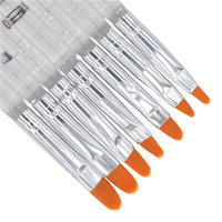 Pincel de Gel UV Profesional para Manicura 7Pcs Herramientas de Terapia de Luz Transparente Acrílico para Pintura de Uñas Equipo de Manicura - details 0