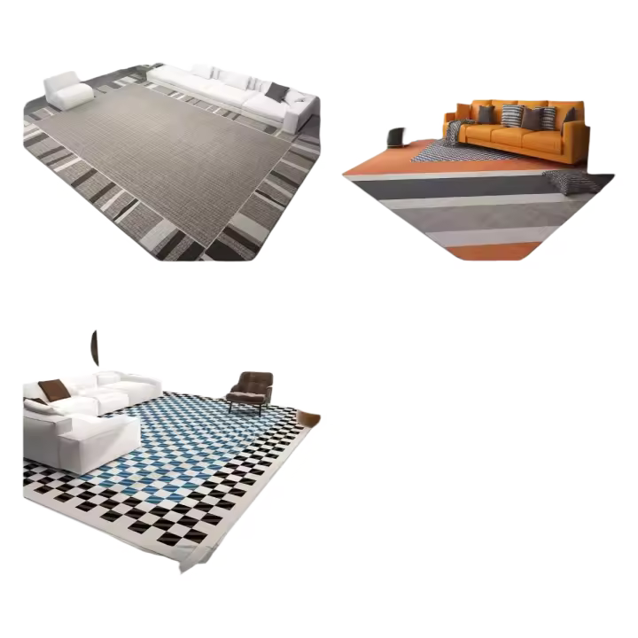 Alfombra geométrica 3D para sala de estar, tapete Rectangular de 200x300cm, cómoda, nórdica, para dormitorio - 1